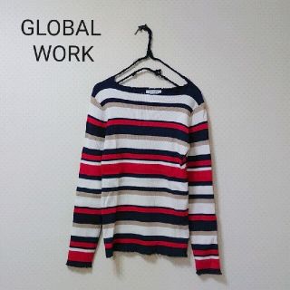 グローバルワーク(GLOBAL WORK)のGLOBAL WORK　グローバルワーク　マルチボーダー　リブニット　セーター(ニット/セーター)