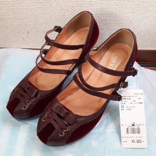 アクシーズファム(axes femme)の【値下げ】未使用訳有*axesfemme*ベロアパンプス*ワイン(ハイヒール/パンプス)