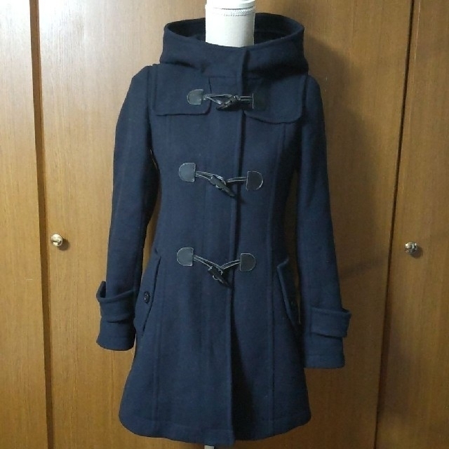 BURBERRY BLUE LABEL(バーバリーブルーレーベル)のBLUE LABEL ブルーレーベル クレストブリッジ メルトン ダッフルコート レディースのジャケット/アウター(ダッフルコート)の商品写真