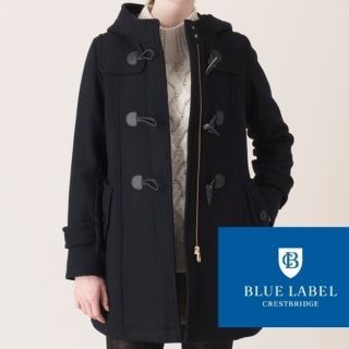 バーバリーブルーレーベル(BURBERRY BLUE LABEL)のBLUE LABEL ブルーレーベル クレストブリッジ メルトン ダッフルコート(ダッフルコート)