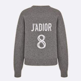 クリスチャンディオール(Christian Dior)のJ'ADIOR 8 ボクシーセーター カシミア グレー 36(ニット/セーター)