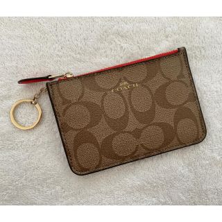 コーチ(COACH)のCOACH コーチ コインケース キーリング付き シグネチャー(コインケース)