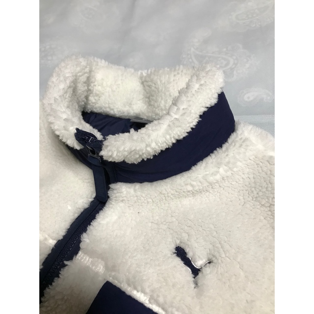 PUMA(プーマ)のPUMA  プーマ　ボアロングコート／ホワイト×ネイビー レディースのジャケット/アウター(ロングコート)の商品写真