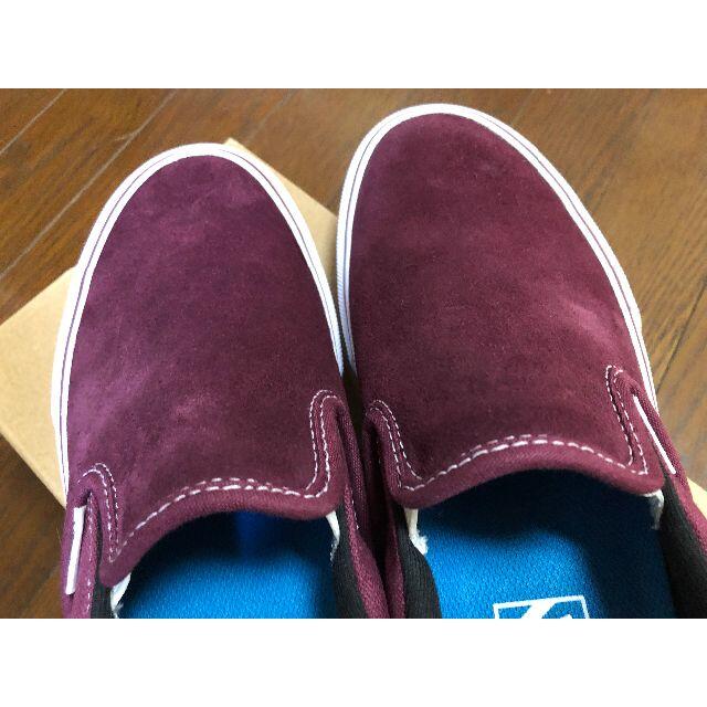 VANS(ヴァンズ)のVANS SLIP-ON V98CF スリッポン バーガンディ 箱付 24cm  レディースの靴/シューズ(スリッポン/モカシン)の商品写真