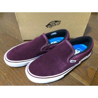 ヴァンズ(VANS)のVANS SLIP-ON V98CF スリッポン バーガンディ 箱付 24cm (スリッポン/モカシン)