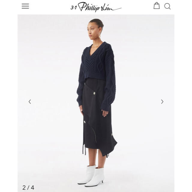 3.1 phillip lim フィリップリム新品ホワイトレザーショートブーツ 1