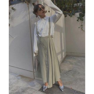 アメリヴィンテージ(Ameri VINTAGE)のAmeri Vintage  RING DOT JUMPER SKIRT(ロングスカート)