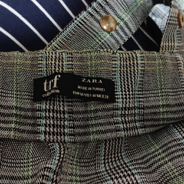 ZARA(ザラ)の【値下げ！ZARA チェック柄サロペット オールインワン】 レディースのパンツ(サロペット/オーバーオール)の商品写真