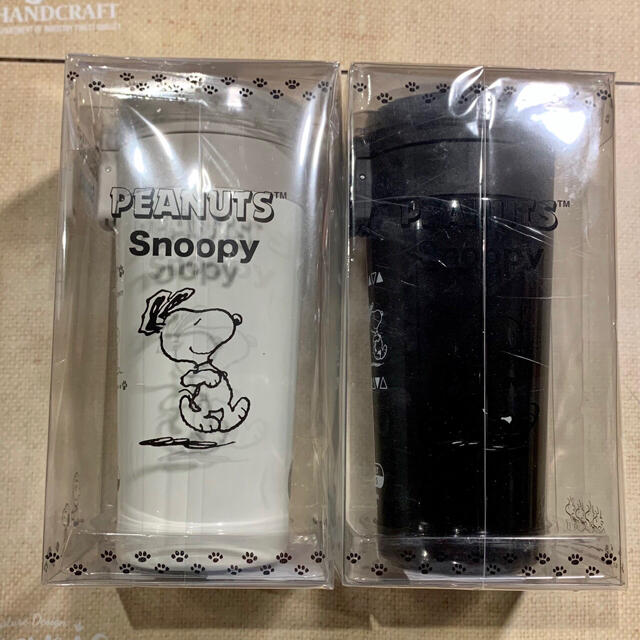 SNOOPY(スヌーピー)のスヌーピー ステンレスタンブラーボトル 2個セット インテリア/住まい/日用品のキッチン/食器(タンブラー)の商品写真