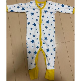 プチバトー(PETIT BATEAU)のプチバトー　前開きロンパース(ロンパース)