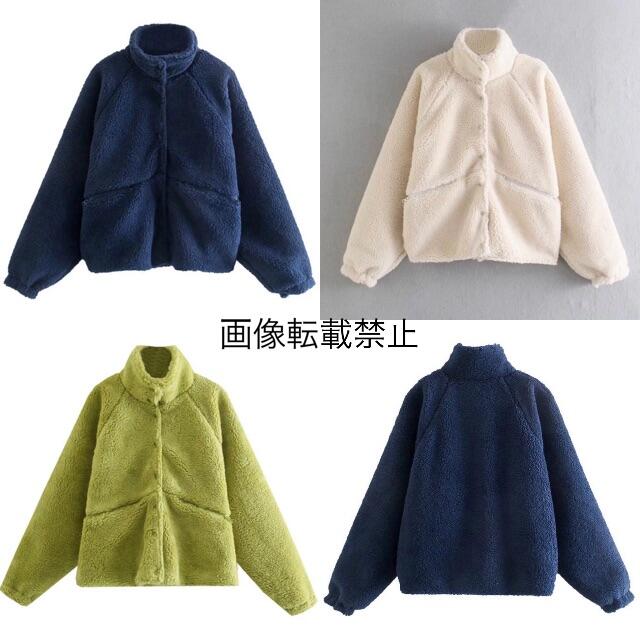 ZARA(ザラ)の🎃10月新作👻6180◆3color ボアブルゾン パーカー レディースのジャケット/アウター(ニットコート)の商品写真