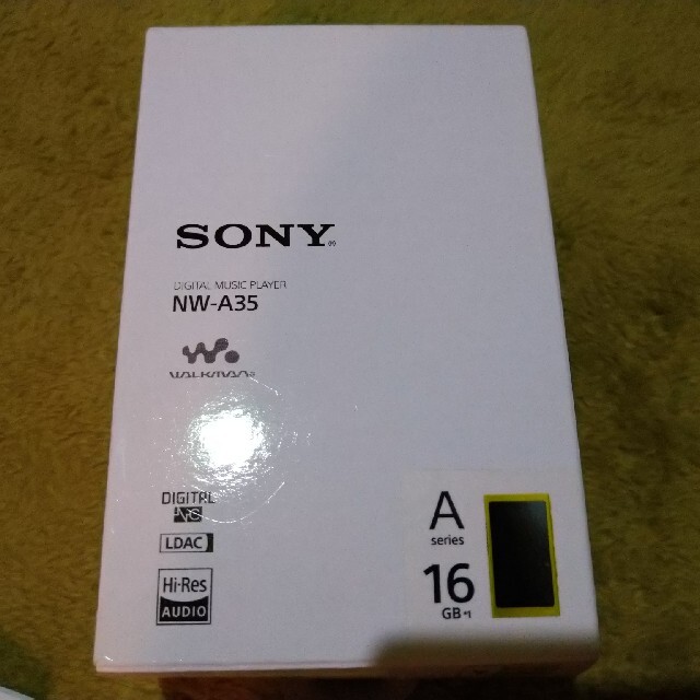 sony NW A35 ライムイエロー (ケース,フィルム,sd16GB付き)ポータブルプレーヤー