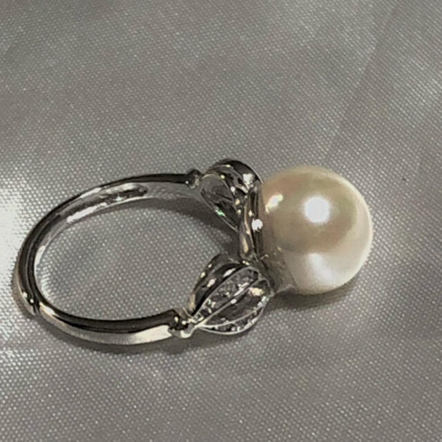 SV天然あこや真珠リング　10.13mm #12 レディースのアクセサリー(リング(指輪))の商品写真