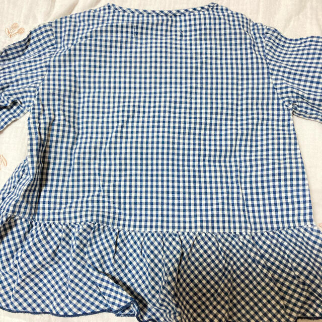 ZARA KIDS(ザラキッズ)のチェックブラウス キッズ/ベビー/マタニティのベビー服(~85cm)(シャツ/カットソー)の商品写真