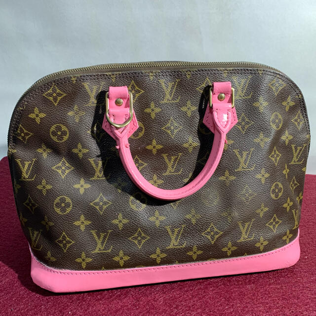 目玉 ルイヴィトン アルマ M51130 モノグラム ピンク レディース 美品