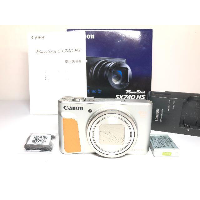 保証アリ新品級 キヤノン PowerShot SX740 HS シルバー - コンパクト