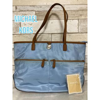 マイケルコース(Michael Kors)の【良品】MICHAEL KORS マイケルコース ナイロン×レザー トートバッグ(トートバッグ)