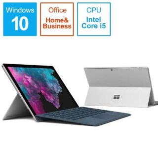 マイクロソフト(Microsoft)のsurface pro6 12.3型 SSD:128G メモリ8G シルバー(ノートPC)