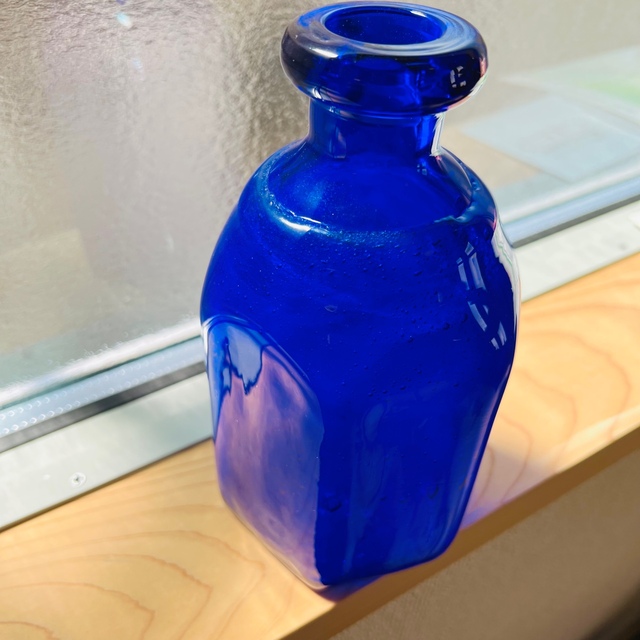 エリック・ホグラン 花瓶（19cm） 北欧 ビンテージ ブルー