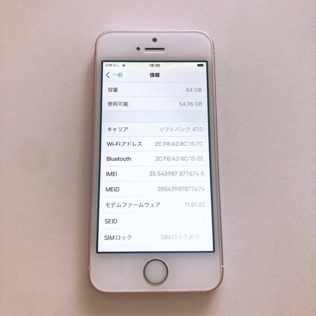 iPhone SE 第１世代 64GB SoftBank