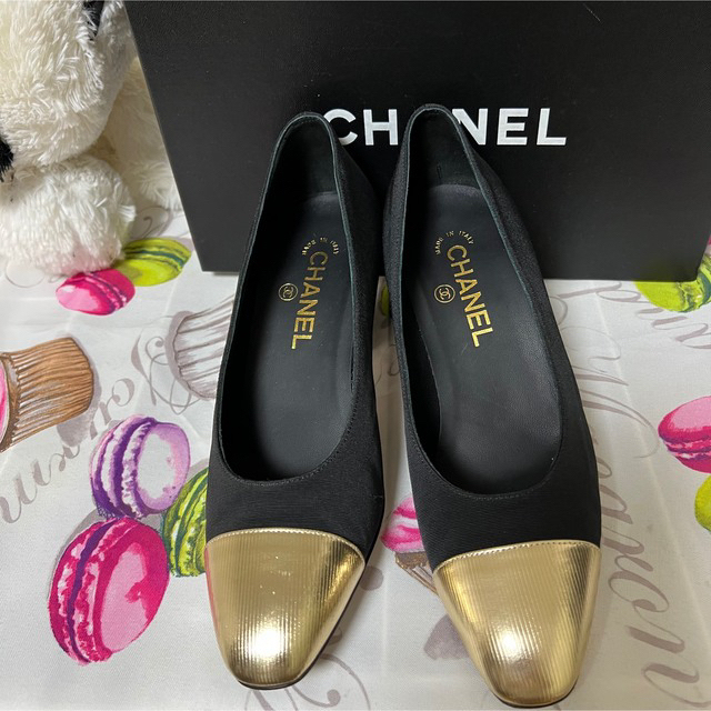 20AW♡CHANEL♡ シャネル バイカラー ブラック/ゴールド 37 | www