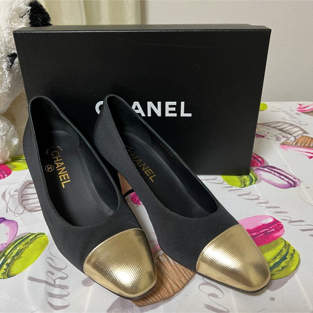 20AW♡CHANEL♡ シャネル バイカラー ブラック/ゴールド 37 | www