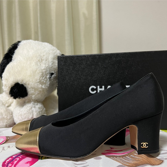 20AW♡CHANEL♡ シャネル バイカラー ブラック/ゴールド 37 | www