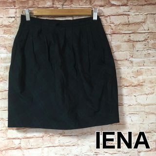 イエナ(IENA)のイエナ IENA スカート タイト バルーン ひざ丈 チェック柄 カジュアル(ひざ丈スカート)