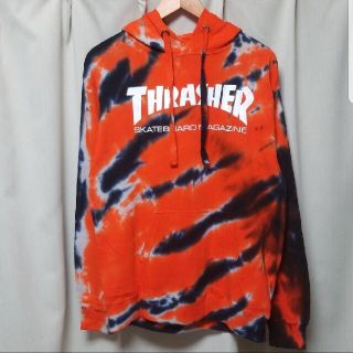 スラッシャー THRASHER ロゴ パーカー タイダイ染め ゆるダボ