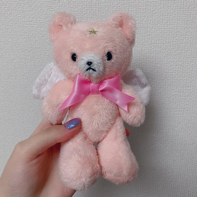 Angelic Pretty(アンジェリックプリティー)のAngelic Pretty MilkyBear ピンク ストラップ キーホルダ レディースのファッション小物(キーホルダー)の商品写真