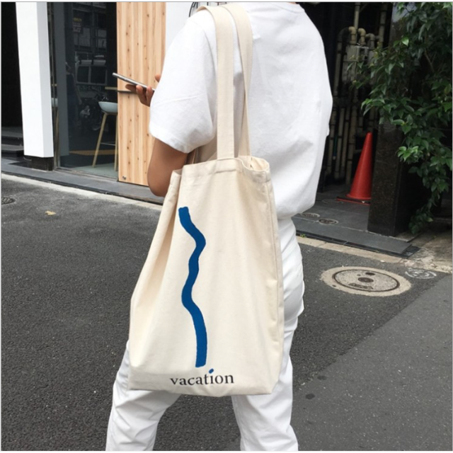 unfold ロゴ トートバッグ おしゃれ　韓国製 レディースのバッグ(トートバッグ)の商品写真