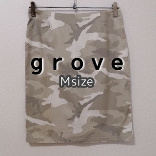 グローブ(grove)のgrove × パステル 迷彩 タイトスカート(ひざ丈スカート)