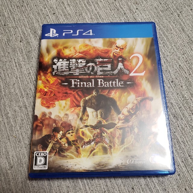 PlayStation4(プレイステーション4)の進撃の巨人2 -Final Battle- PS4 エンタメ/ホビーのゲームソフト/ゲーム機本体(家庭用ゲームソフト)の商品写真