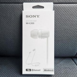 ソニー(SONY)のソニー ワイヤレスイヤホン WI-C200 (ヘッドフォン/イヤフォン)