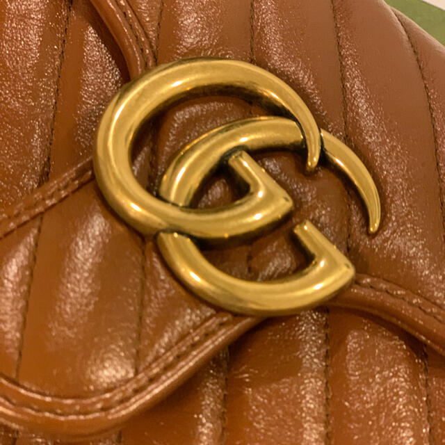 Gucci(グッチ)のGUCCIバック　正規品　レアカラー　キャメルブラウン　美品　半額以下　 レディースのバッグ(ショルダーバッグ)の商品写真