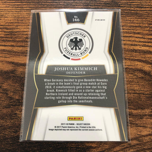 2017-18 PANINI SELECT Joshua Kimmich エンタメ/ホビーのタレントグッズ(スポーツ選手)の商品写真