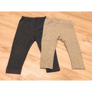 ユニクロ(UNIQLO)のUNIQLO ベビーレギンス　2点セット(美品)(パンツ)