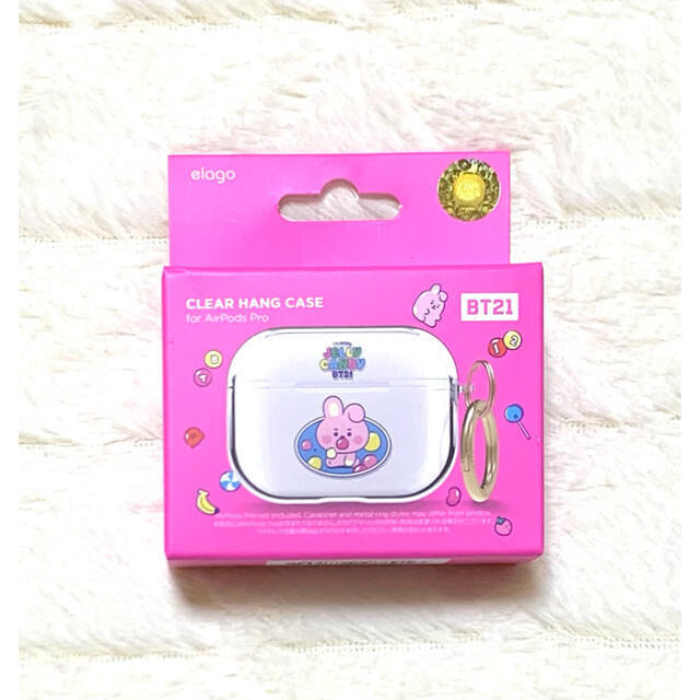 防弾少年団(BTS)(ボウダンショウネンダン)のelago BT21 AirPods proケース JELLY CANDY スマホ/家電/カメラのスマホアクセサリー(ストラップ/イヤホンジャック)の商品写真