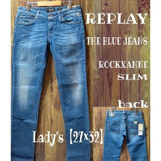 リプレイ(Replay)の【REPLAY】THE BLUE JEANS ROCKXANNEスリムパンツ新品(デニム/ジーンズ)