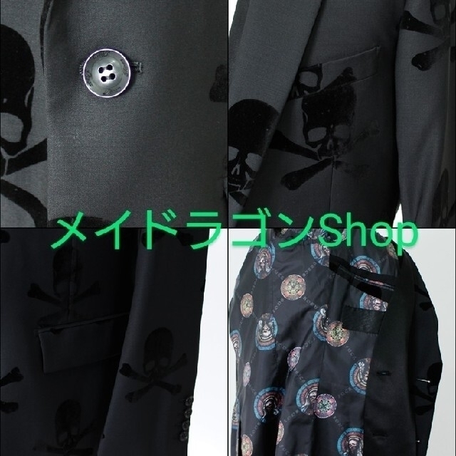 Roen(ロエン)の超希少 ROEN テーラードジャケット Skull スカル ドクロ メンズのジャケット/アウター(テーラードジャケット)の商品写真