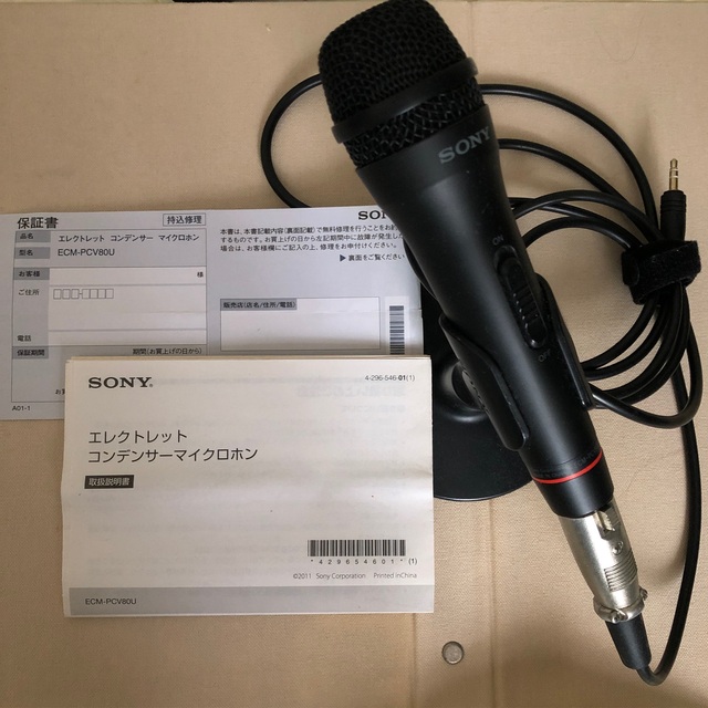 1080円 人気 SONY ECM-719 エレクトレット コンデンサー マイクロホン