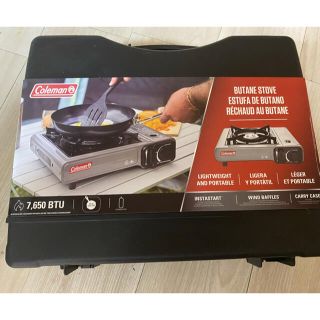 コールマン(Coleman)の新品　グレーコンロ キャリーケース付きPortable Butane Stove(ストーブ/コンロ)