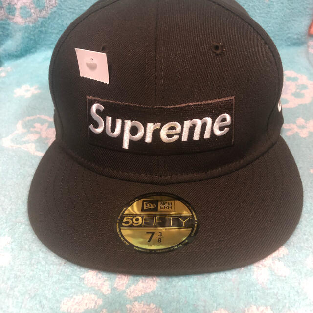 Supreme NoCompBoxLogoNewEra®ブラウン7 3/87-38新品未使用