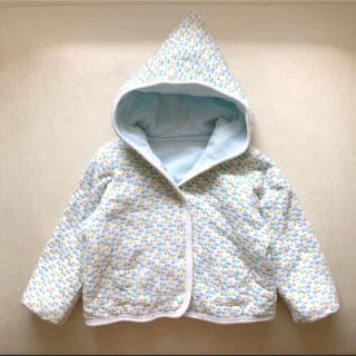 プチバトー(PETIT BATEAU)のプチバトー☆12m74cm☆とんがり帽子が可愛い☆車のプリントの中綿入りアウター(ジャケット/コート)