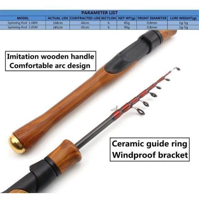 6ft 1.8m テレスコロッド　リール　ルアー　アジング　メバリングトラウト スポーツ/アウトドアのフィッシング(ロッド)の商品写真
