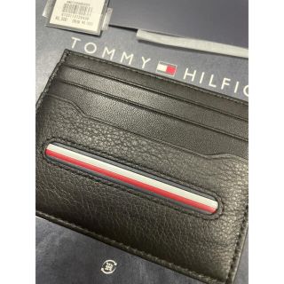 トミーヒルフィガー(TOMMY HILFIGER)のTOMMYカードケースブラック新品未使用品送料無料(パスケース/IDカードホルダー)