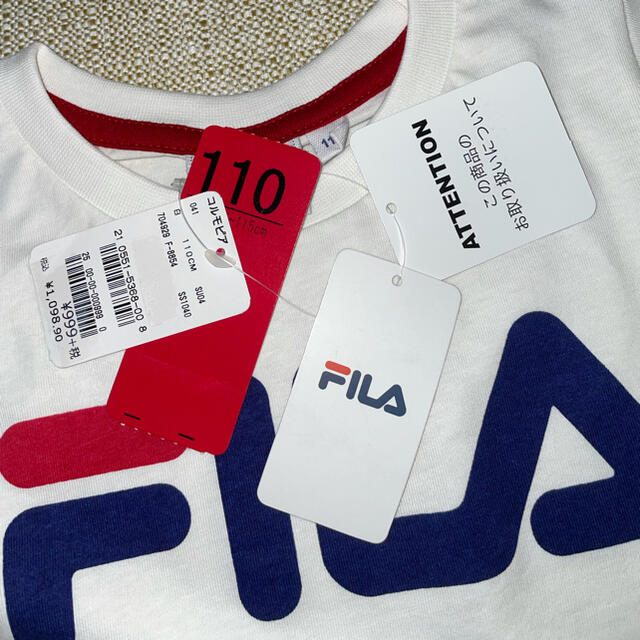 FILA(フィラ)の値下げ！新品！未使用！タグ付き！FILA 半袖サイズ110 キッズ/ベビー/マタニティのキッズ服男の子用(90cm~)(Tシャツ/カットソー)の商品写真