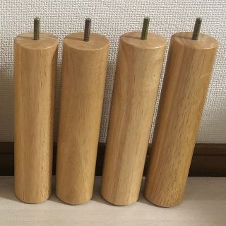 ムジルシリョウヒン(MUJI (無印良品))の無印　脚付きマットレス　脚　26cm 4本(脚付きマットレスベッド)