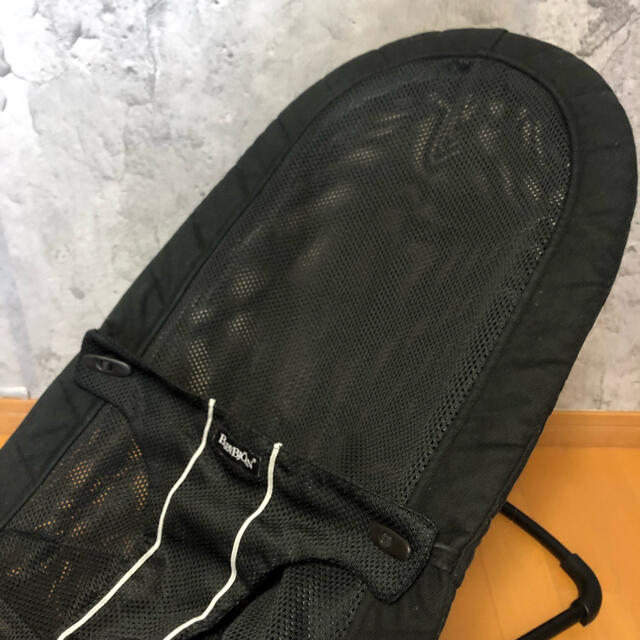 BABYBJORN(ベビービョルン)の【美品】BABYBJORN ベビービョルン バウンサー ソフトメッシュ ブラック キッズ/ベビー/マタニティの寝具/家具(その他)の商品写真