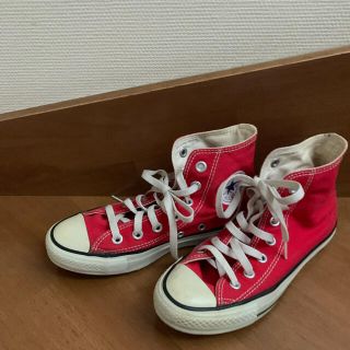 コンバース(CONVERSE)のコンバース　オールスター　ハイカット　レッド　23cm(スニーカー)